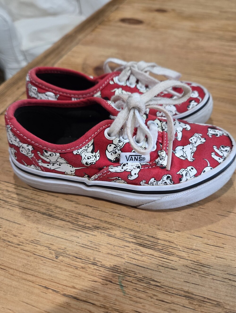 Kids Red Dalmatian Vans - Picture 2 of 5